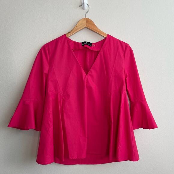 Pomander Place Pink Poplin Addie Blouse - Picture 4 of 9